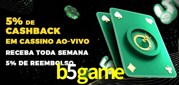 Promoções do cassino ao Vivo b5game